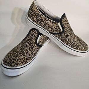 Vans Leopard Print Slip-On Shoes